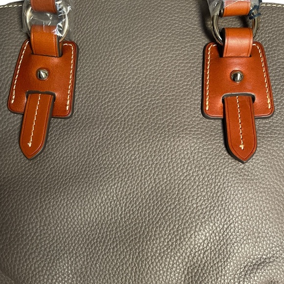 Dooney & Bourke Pebble Leather Small Winged Shopper Bag  0143 - Picture 6 of 13